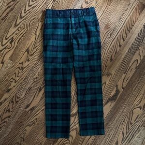 Vineyard Vines Boys Plaid Pants - Green/Navy Blue/Black, blackwatch, classic